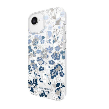 Kate Spade Hardshell Magsafe Case for iPhone 16e / 15 / 14 / 13 - Flowerbed Blue